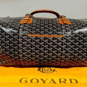 Goyard Boeing 55 duffle bag - black & tan
